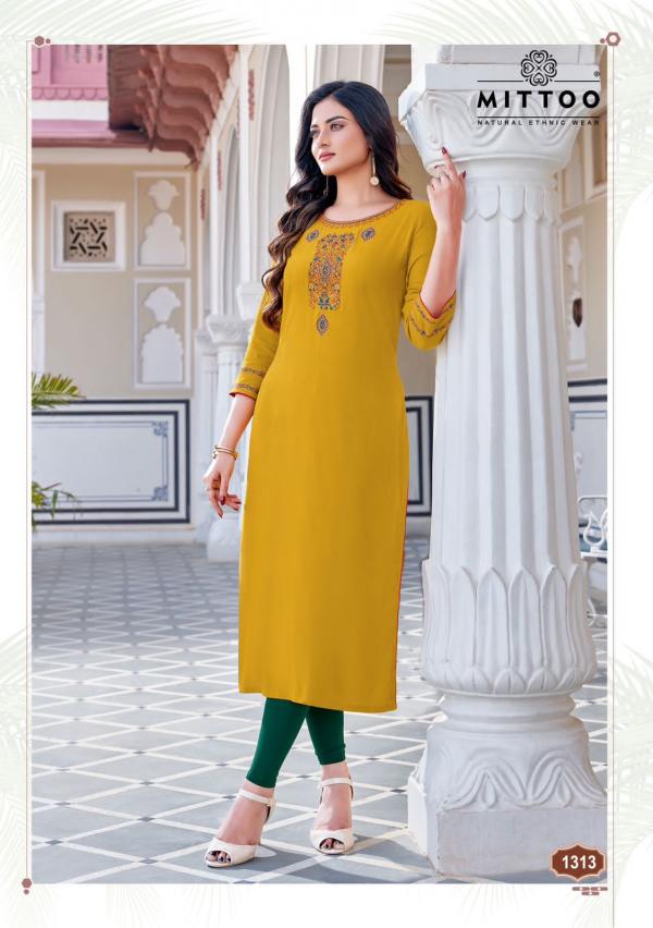 Mittoo Palak Vol 36 Heavy Rayon Embroidery Kurti Collection